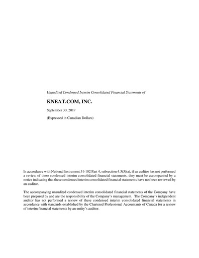 Vorschaubild kneat.com Quartalsbericht 2017-q3