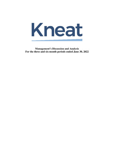 Thumbnail kneat.com Quarterly Report 2022-q2