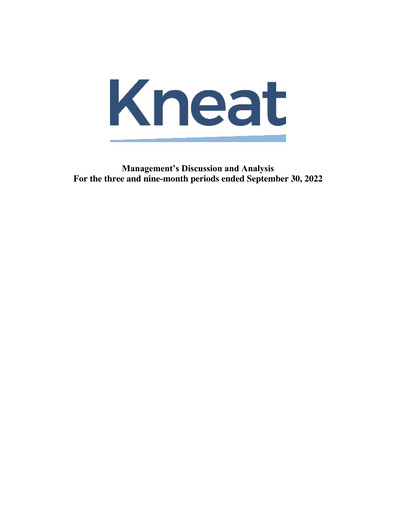 Thumbnail kneat.com Quarterly Report 2022-q3
