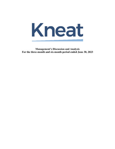 Thumbnail kneat.com Quarterly Report 2023-q2