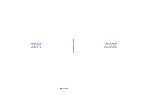 Thumbnail IBM Annual Report 1999