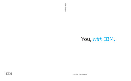 Thumbnail IBM Annual Report 2016