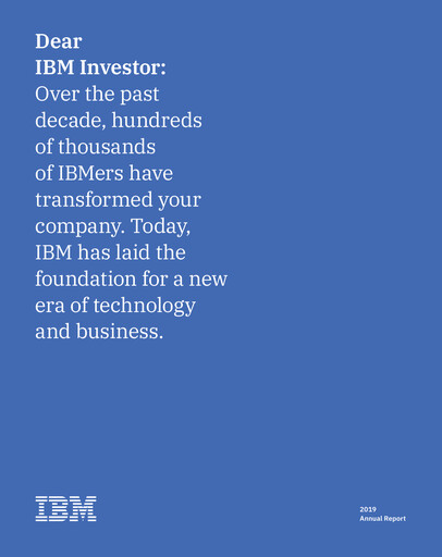 Thumbnail IBM Annual Report 2019