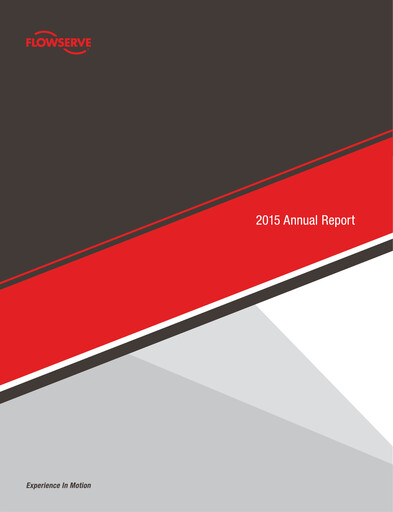 Thumbnail Flowserve
 Annual Report 2015