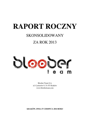 Thumbnail Bloober Team Annual Report 2013