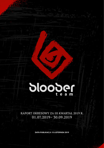 Thumbnail Bloober Team Quarterly Report 2019-q3