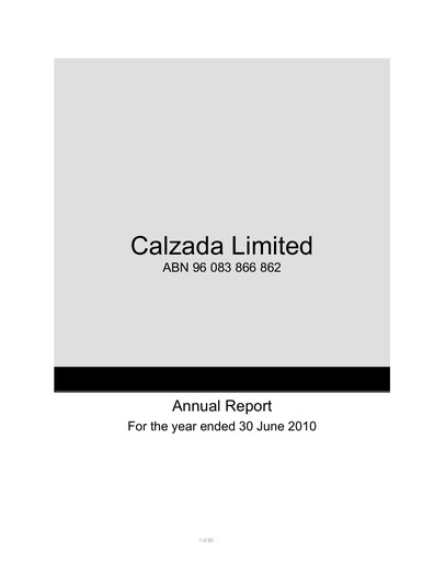 Thumbnail PolyNovo Annual Report 2010