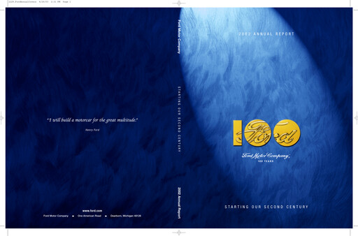 Thumbnail Ford Annual Report 2002