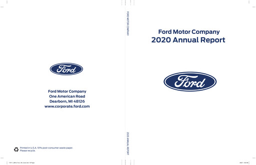 Thumbnail Ford Annual Report 2020