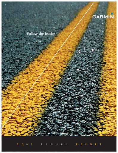 Thumbnail Garmin Annual Report 2007