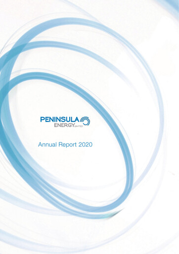 Thumbnail Peninsula Energy Annual Report 2020
