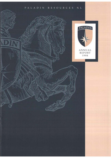 Thumbnail Paladin Energy Annual Report 1998