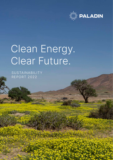 Thumbnail Paladin Energy Sustainability Report 2022