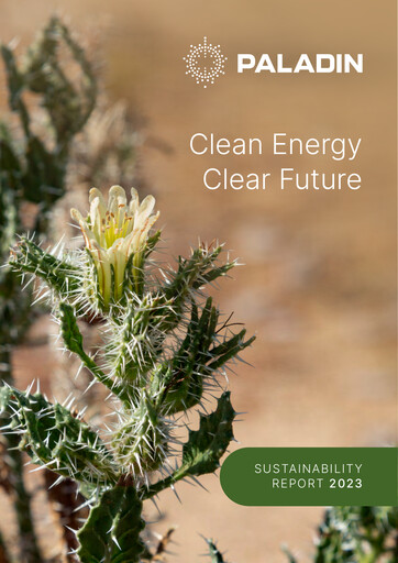 Thumbnail Paladin Energy Sustainability Report 2023