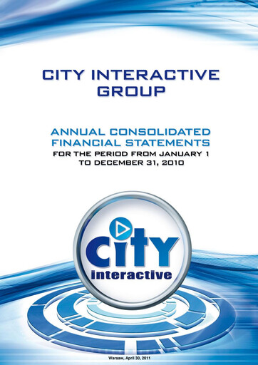 Thumbnail CI Games Financial Statement 2010