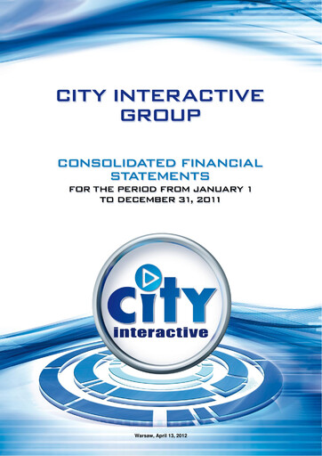 Thumbnail CI Games Financial Statement 2011