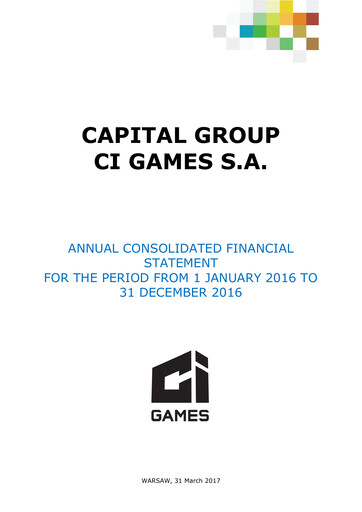 Thumbnail CI Games Financial Statement 2016