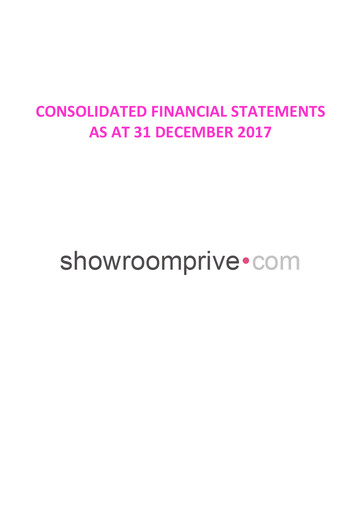 Thumbnail SRP Groupe (Showroomprive.com) Financial Statement 2017