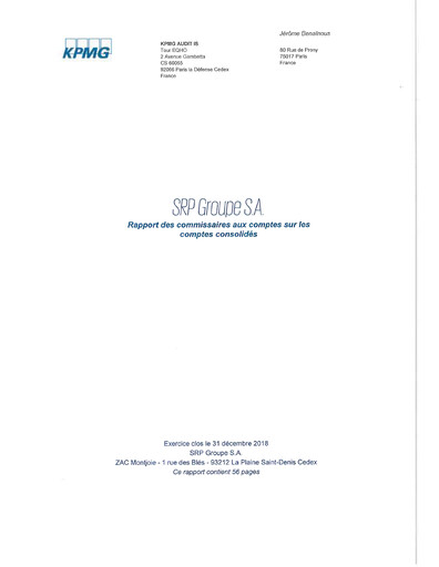 Thumbnail SRP Groupe (Showroomprive.com) Financial Statement 2018