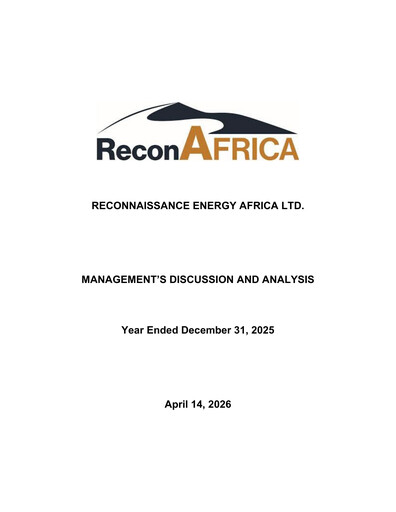 Thumbnail ReconAfrica Financial Report 2025