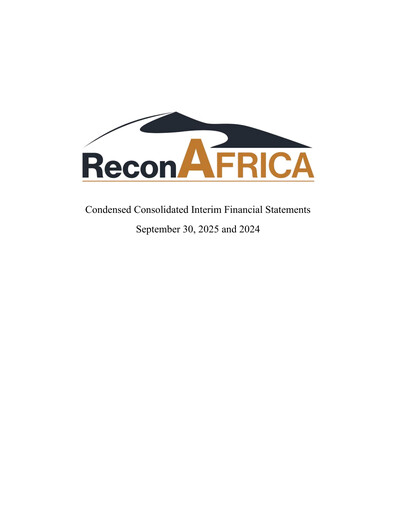 Thumbnail ReconAfrica Quarterly Report 2025-q3