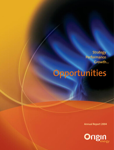 Thumbnail Origin Energy Annual Report 2004