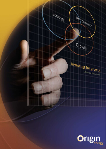 Thumbnail Origin Energy Annual Report 2006