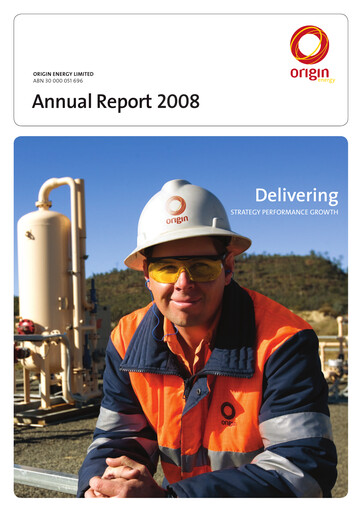Thumbnail Origin Energy Annual Report 2008
