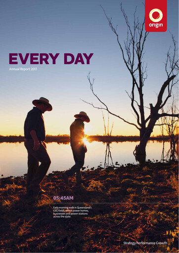 Thumbnail Origin Energy Annual Report 2013
