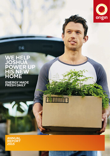 Thumbnail Origin Energy Annual Report 2015