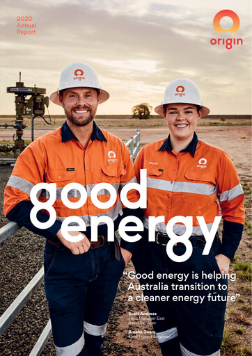 Thumbnail Origin Energy Annual Report 2020