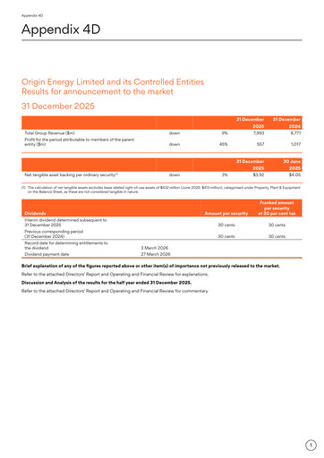 Thumbnail Origin Energy Half-year Report 2026-h1