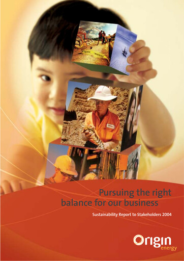 Vorschaubild Origin Energy Nachhaltigkeitsbericht 2004