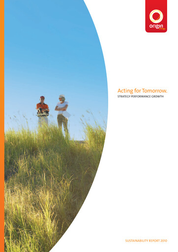 Vorschaubild Origin Energy Nachhaltigkeitsbericht 2010