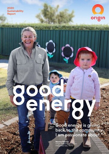 Vorschaubild Origin Energy Nachhaltigkeitsbericht 2020