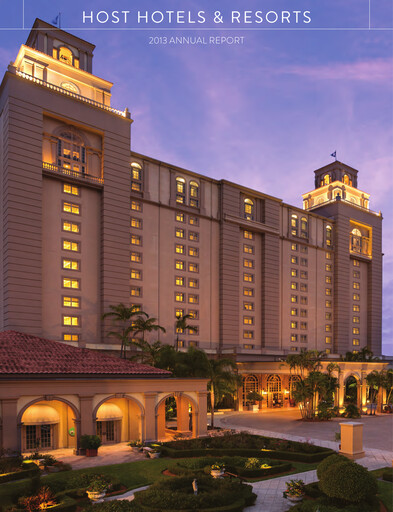 Thumbnail Host Hotels & Resorts
 Annual Report 2013
