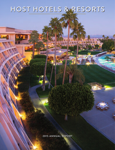 Thumbnail Host Hotels & Resorts
 Annual Report 2015