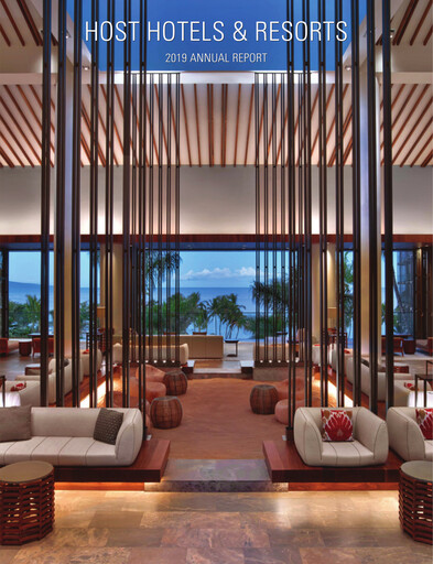 Thumbnail Host Hotels & Resorts
 Annual Report 2019