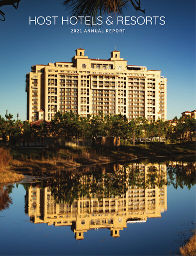 Thumbnail Host Hotels & Resorts
 Annual Report 2021