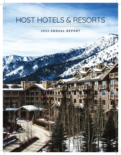 Thumbnail Host Hotels & Resorts
 Annual Report 2022