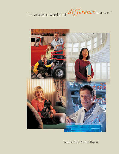 Thumbnail Amgen Annual Report 2002