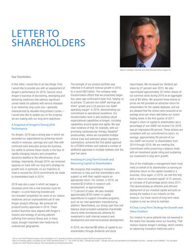 Thumbnail Amgen Annual Report 2016