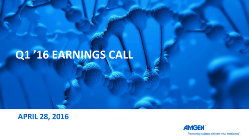 Thumbnail Amgen Quarterly Report 2016-q1