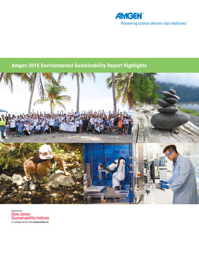 Miniature Amgen Rapport de durabilité 2015
