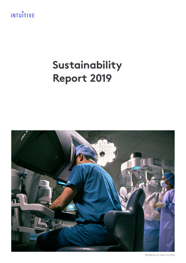 Thumbnail Intuitive Surgical Sustainability Report 2019
