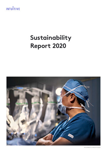 Thumbnail Intuitive Surgical Sustainability Report 2020