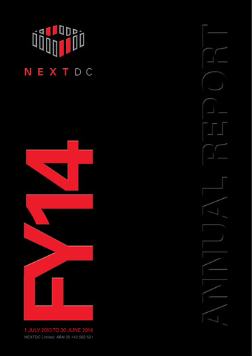 Thumbnail NEXTDC Annual Report fy2014