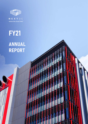 Thumbnail NEXTDC Annual Report fy2021