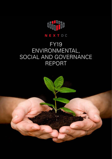 Thumbnail NEXTDC ESG Report 2019