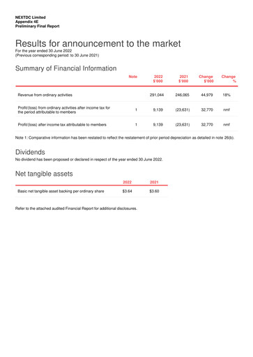 Thumbnail NEXTDC Financial Report 2022
